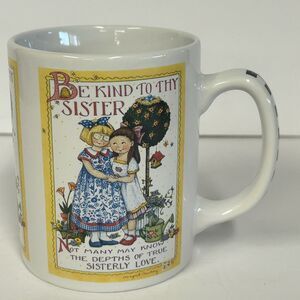 Mary Engelbreit ME Mug Vintage Sisterly Love Be KInd to Thy Sister